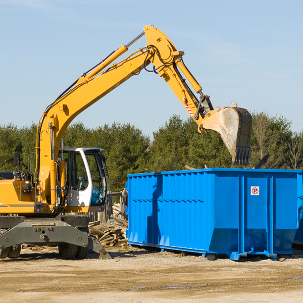 are there any restrictions on where a residential dumpster can be placed in Thonotosassa